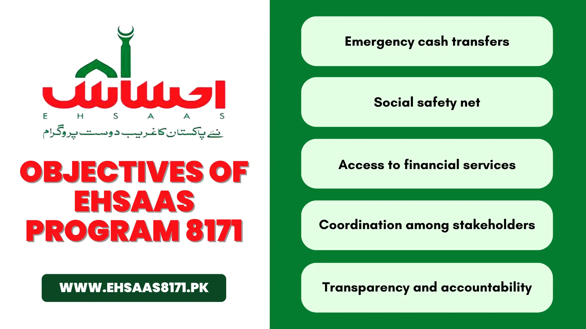 Objectives Of Ehsaas Program 8171