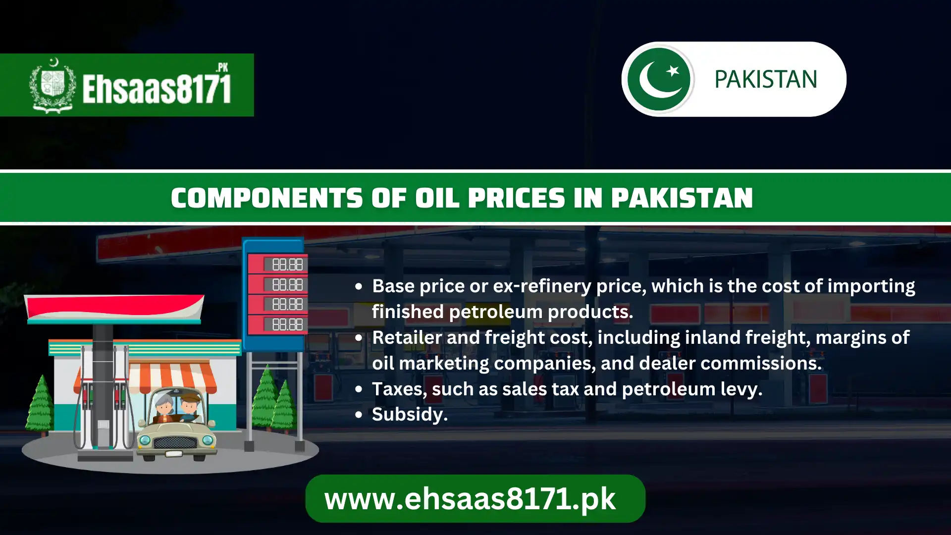 Components of Oil Prices in Pakistan