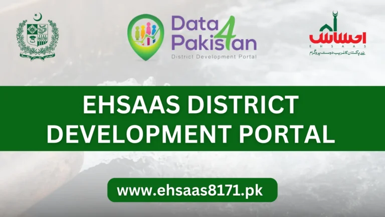 Ehsaas District Development Portal For Online Registration 2024