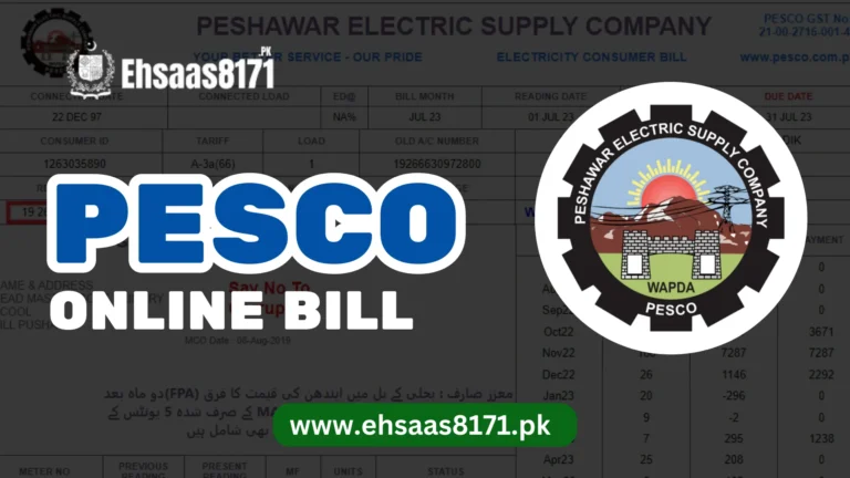 PESCO Online Bill 2024 – Download Duplicate Online Bill