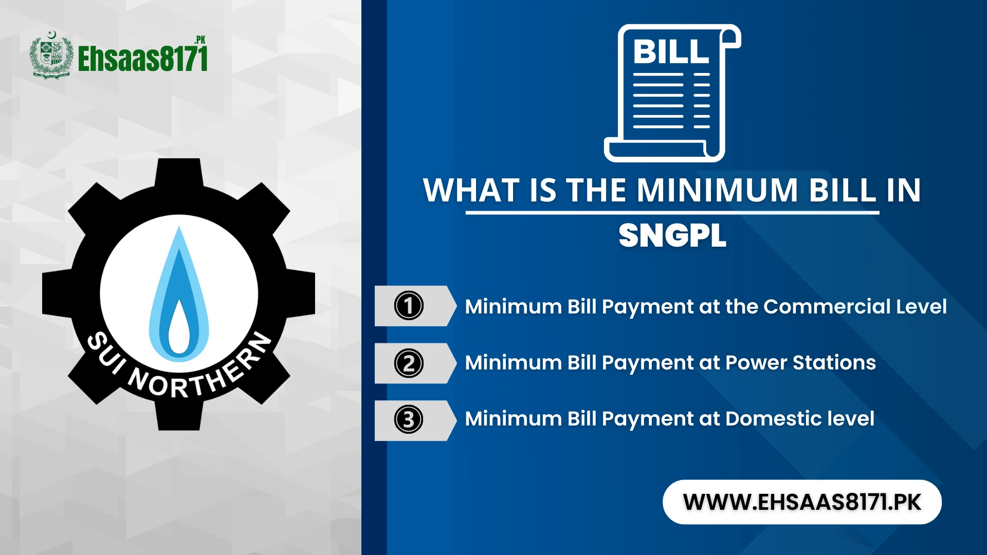 What is the Minimum Bill in SNGPL